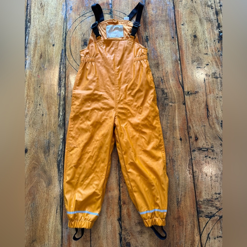 Zara Kids Rain Suit 💛 Mustard Yellow. As New. 4-5 yrs Rain pants overalls